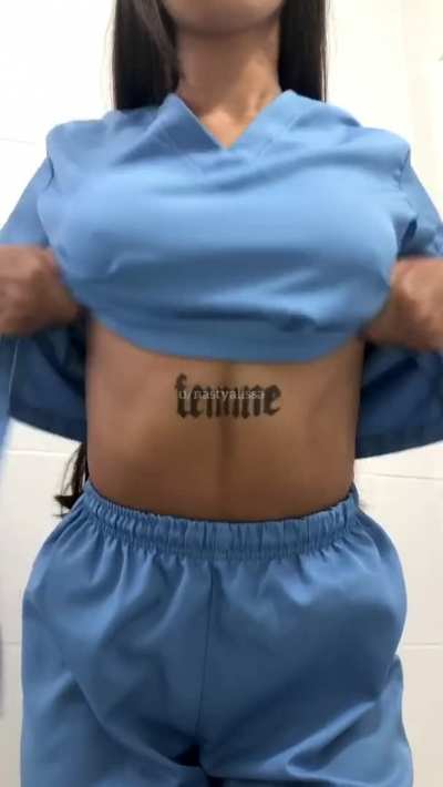 naughty nurse ready to exam you