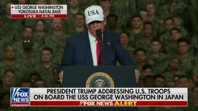 Trump: "They spent $900,093,000 on the catapults trying to get them to work. And they had steam, which worked so beautifully and it has for 50 years, right? So we're gonna go back. Seriously fellas, I want to make that change. I'm gonna do an executive or