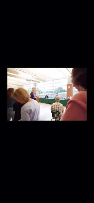 Woman goes on homophobic rant at a public school meeting