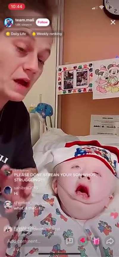 Why is it normal to use your dying disabled baby as a way to gain popularity, and disguise it as something wholesome? (video because subreddit won&rsquo;t let me post a pic instead)
