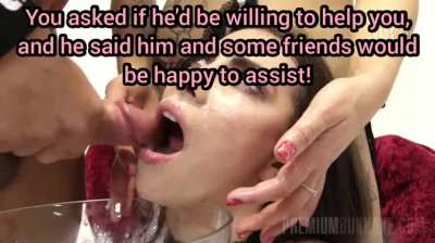 At this point, nothing feels better to you than the sensation of hot, creamy cum filling up your belly, knowing it's going to turn you into an even better sissy with every mouthful...