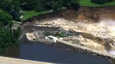 Rapidan Dam, south of Manakto in Minnesota which is in "imminent failure condition". 24 /6/2024
