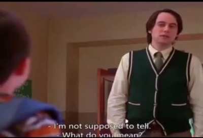 He&rsquo;s not supposed to tell