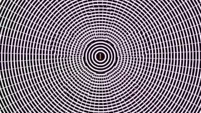 This video is designed to create a natural hallucination based on the motion aftereffect illusion