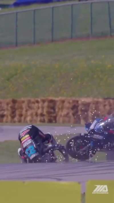 Slo-Mo Motorcycle Crash