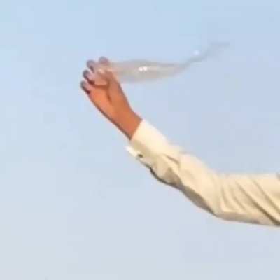 I guess that's one way to open a bottle of water 
