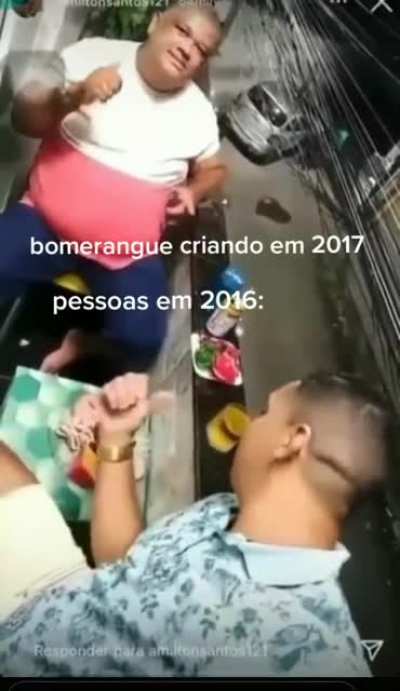 O cara &eacute; o pr&oacute;prio boomerang