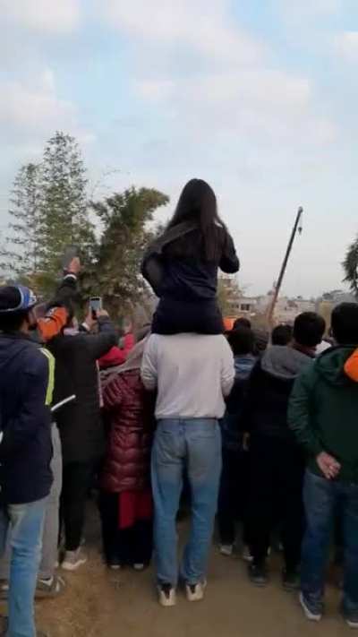 Pokhara crash site scenes....