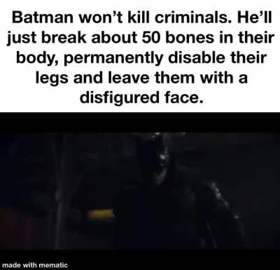 Batman won&rsquo;t kill criminals.