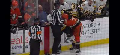 Vatrano takes down Steeves with 27.1 seconds to go in the first period
