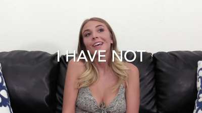 Amateur's first anal scene