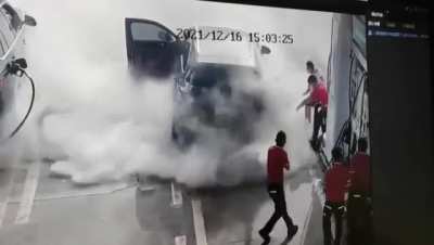 Just pumping petrol for your car, when..