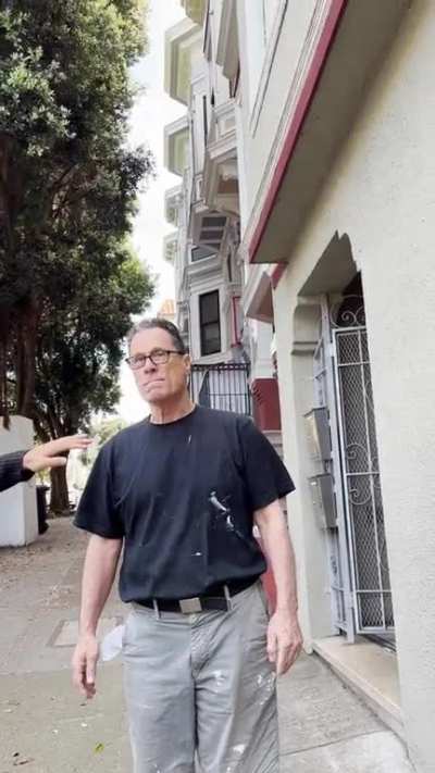 Dude doesn&rsquo;t like dogs walking by his San Francisco building but blocks me as I&rsquo;m trying to walk away