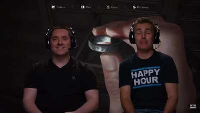 Nolan North absolutely beaming after being shown a little Easter egg from TLOU2