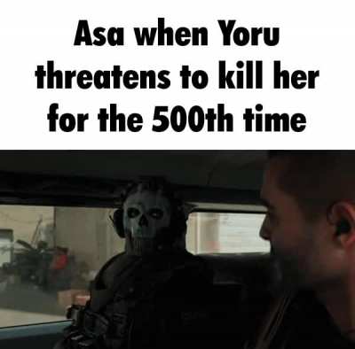 Asa is tired of it