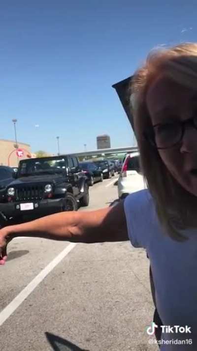 Boomer walks right up and opens his car door to yell at him