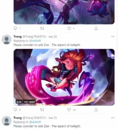 This guy&rsquo;s dedication to add Zoe in Wild Rift