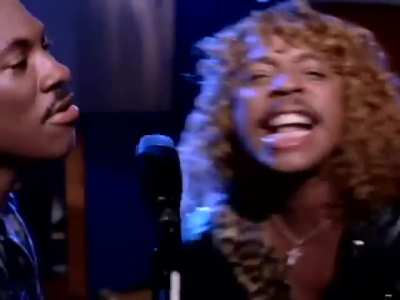 In 1984, Eddie Murphy told Richard Pryor of his plans to make a musical album. Pryor laughed, betting $100k he wouldn&rsquo;t do it without jokes. Murphy did, &amp;amp; on the inner sleeve he wrote, &ldquo;To Richard Pryor, my idol, with whom I have a $100k bet. No, moth