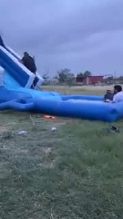 Wcgw using a water slide. Family and friends almost die laughing 😂.