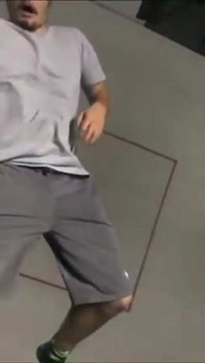 Filming yourself jumping on a trampoline