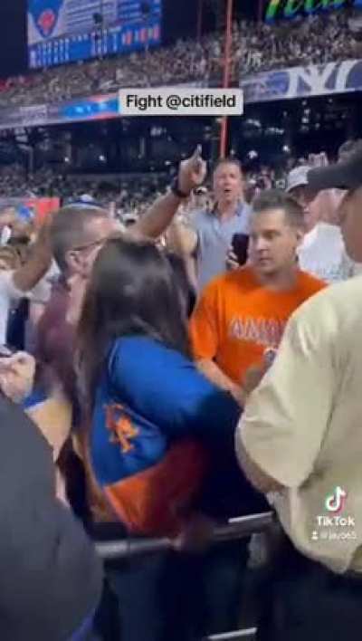 Fight yesterday at Mets vs Yankees game