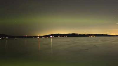 It&rsquo;s not every night you get to shoot the northern lights in the middle of the city! Captured last night over Commencement Bay.