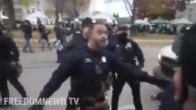 Fights have just broken out outside the Kenosha courthouse. Multiple people have been arrested.