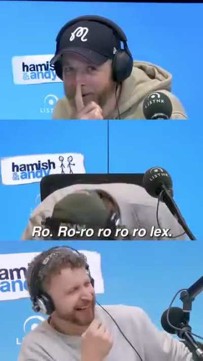 Hamish&rsquo;s awkward glance waiting for a reaction to the chorus😭