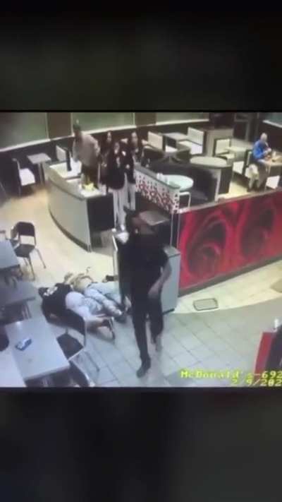 Security guard goes ham