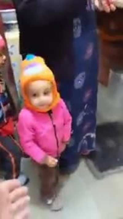 This kid is too cute!