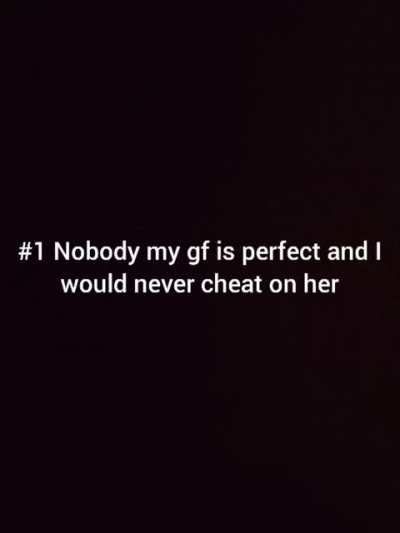 I would never