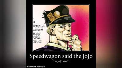 Jotaro's lines are a JoJo reference