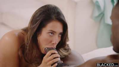Eva gets a mouthful
