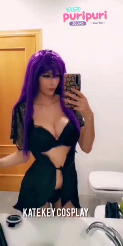 You are under her heels! Saeko Busujima sexy outfit by Kate Key