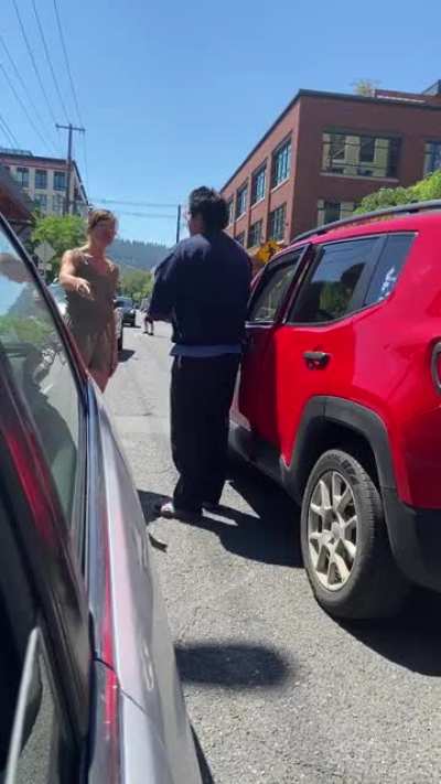 A white woman asking a Native to go back to his &ldquo;own&rdquo; country, over a car dispute. And then starts playing the victim right after she sees the camera!