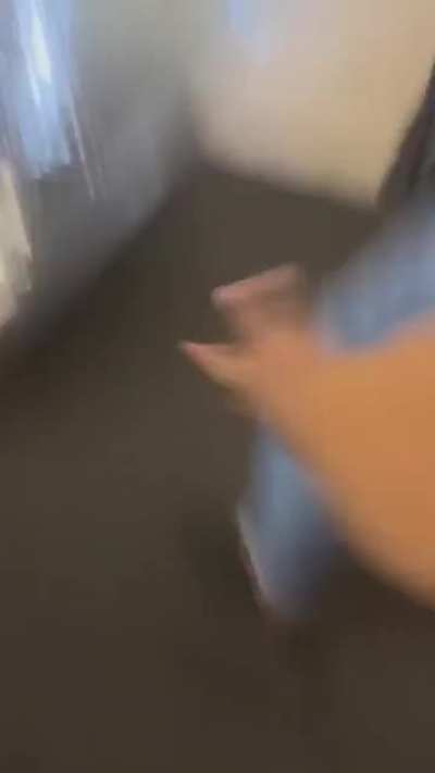 Creeper get caught in Women's bathroom.