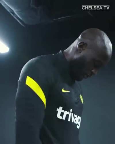 The way he taps the badge