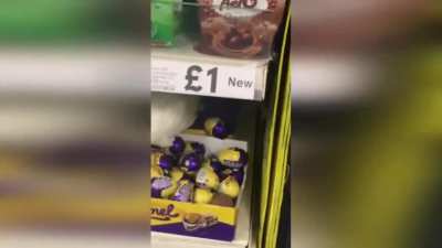 Look who I saw in the Chocolate aisle in TESCO.