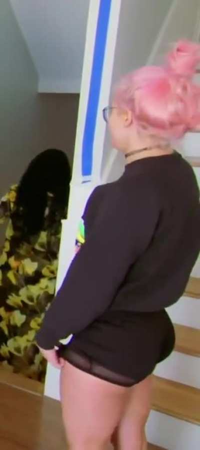 Liv Morgan's ass in shorts