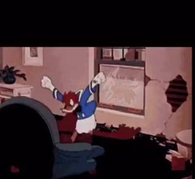 Donald Duck angry