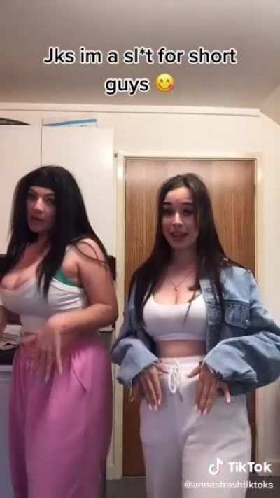 Showing off their tits