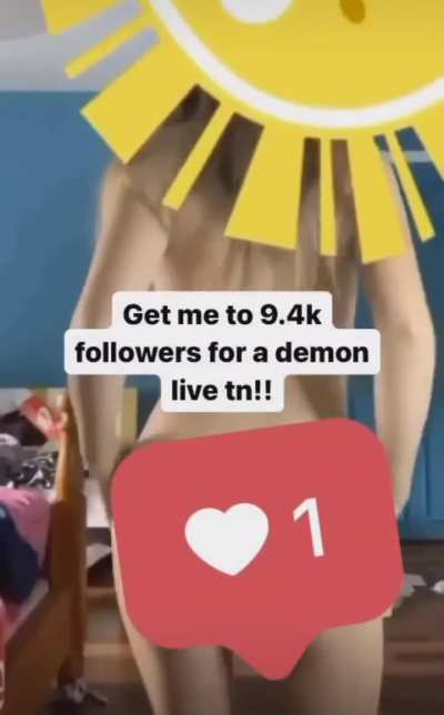 @demonlyssa on instagram, share it with your friends to see me tonight