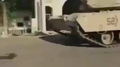 U.S tankers crushing a taxi driver's car/livelyhood for 