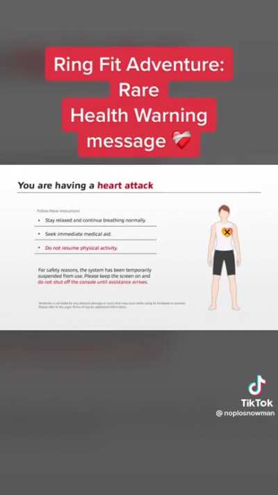 Rare health warning, Ring Fit Adventures