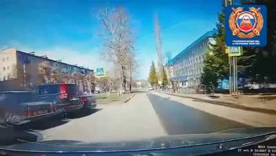 Woman in Kia hits elderly woman on a bicycle