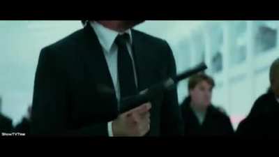 In John Wick Chapter 2, this scene between John and Common shows how I fight with my sibling during the family gathering.