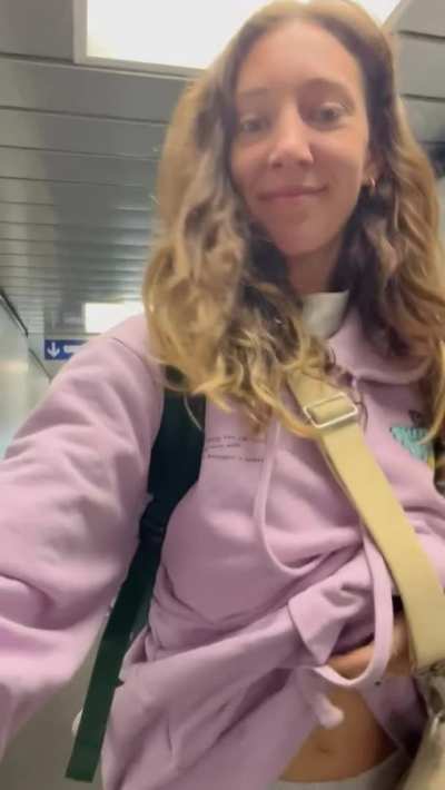 Boarding my flight [gif]