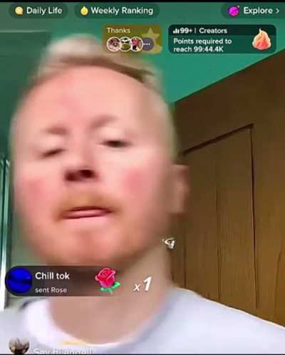 43 year old Tik Tok &ldquo;influencer&rdquo; hears the news of a plane crash while live