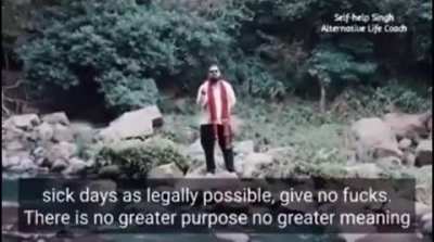 Financial and Work Advice from Self Help Guru