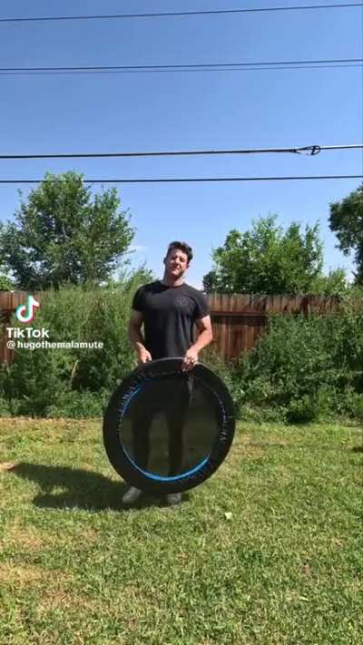 Dogs can’t use trampolines